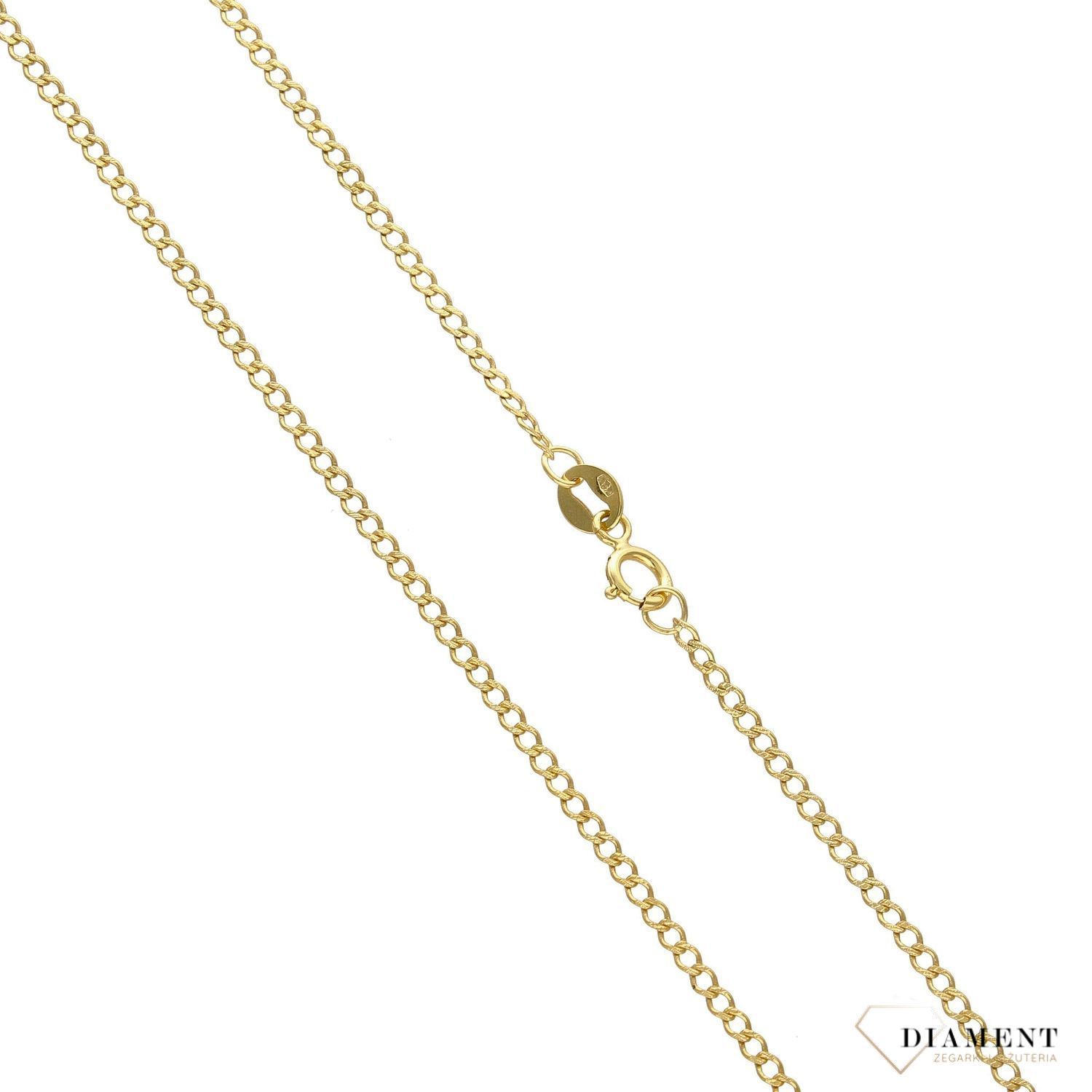 Złoty łańcuszek 585 delikatna pancerka 2 mm DIA-LAN-3156-585 2mm (1).jpg